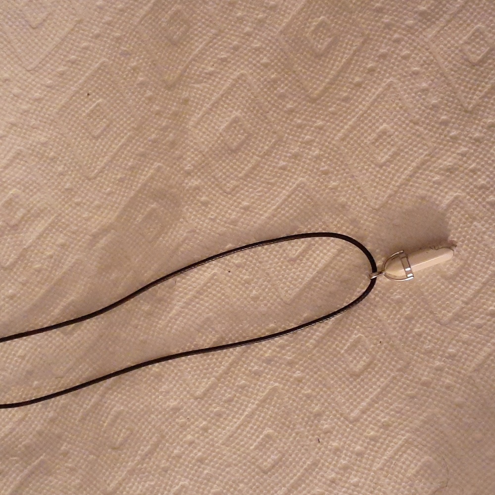 Howlite bullet necklace